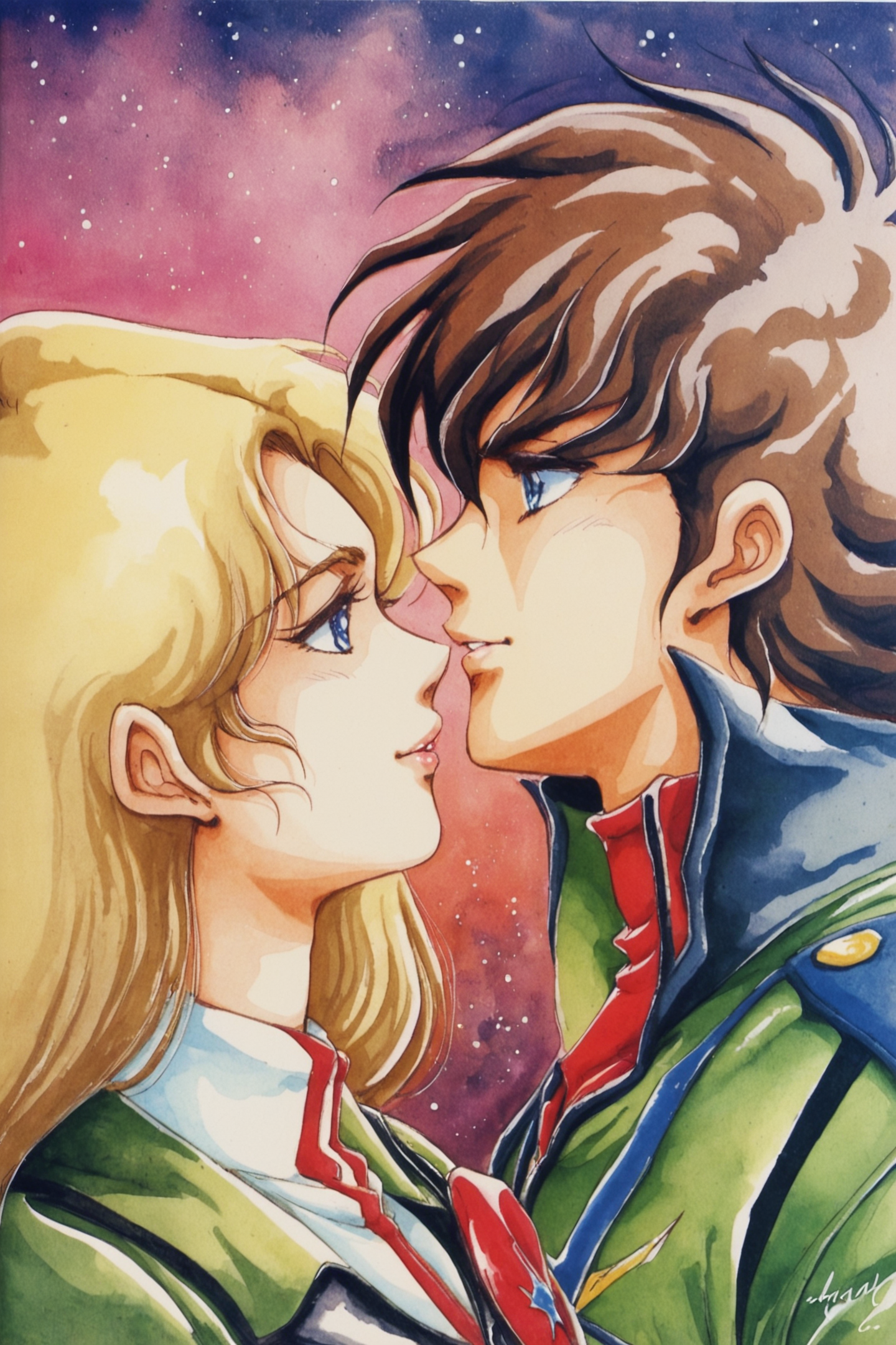 31888-2886439986-Itizyou Hikaru,Misa Hayase,1girl,1boy,hetero,couple,1980s (style),long hair,blonde hair,uniform,retro artstyle,military,military.png